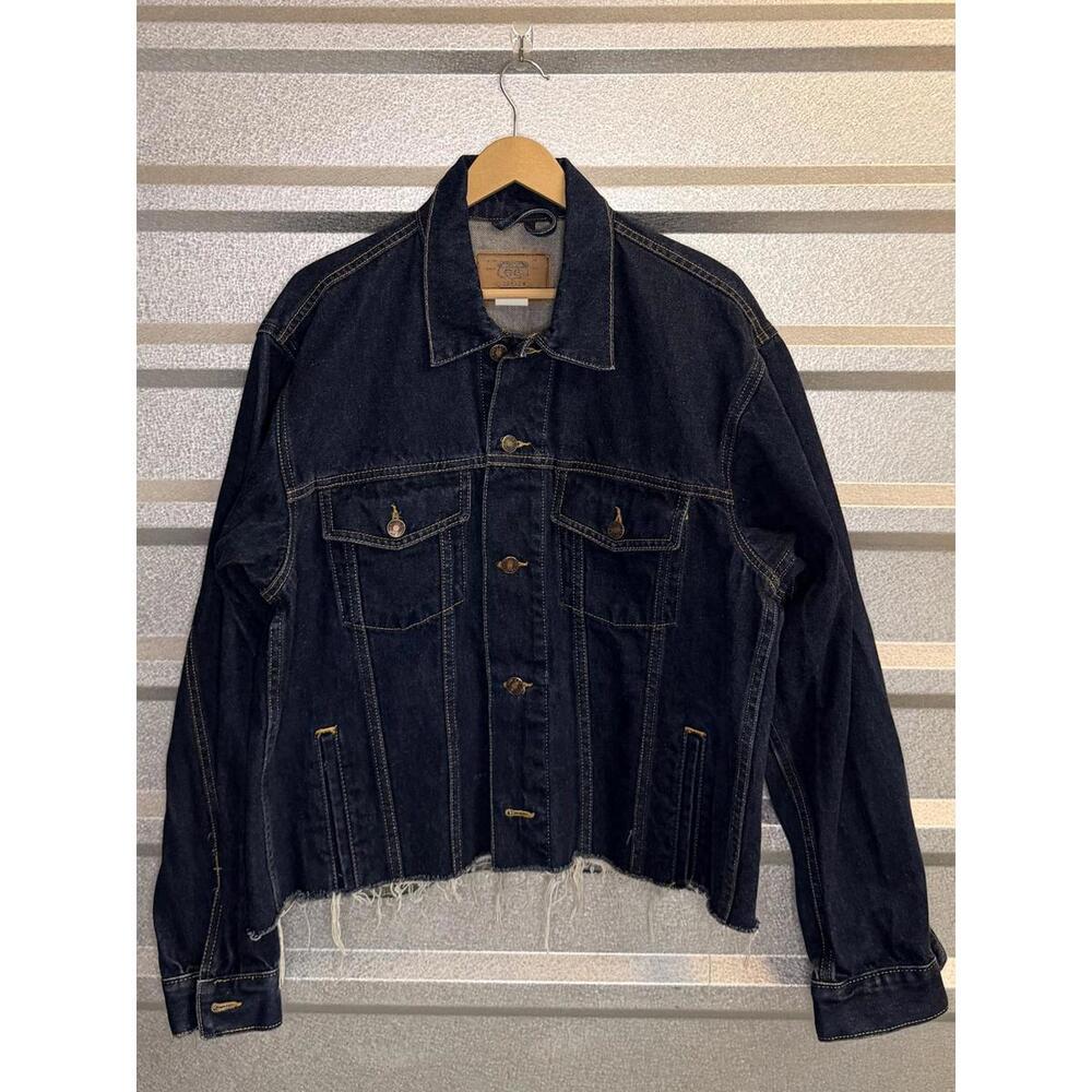 Vintage Route 66 Premium Jeanswear Black Denim Jacket M